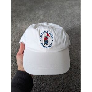 Ahead 124th US Open Pinehurst White Hat USGA Member Putter Boy Baseball Cap